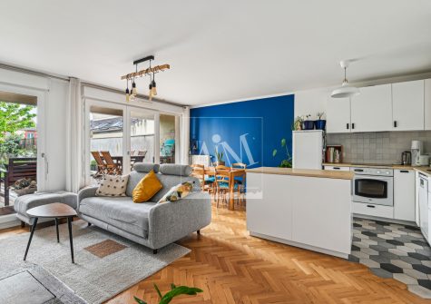 Appartement 4 pièces avec jardins